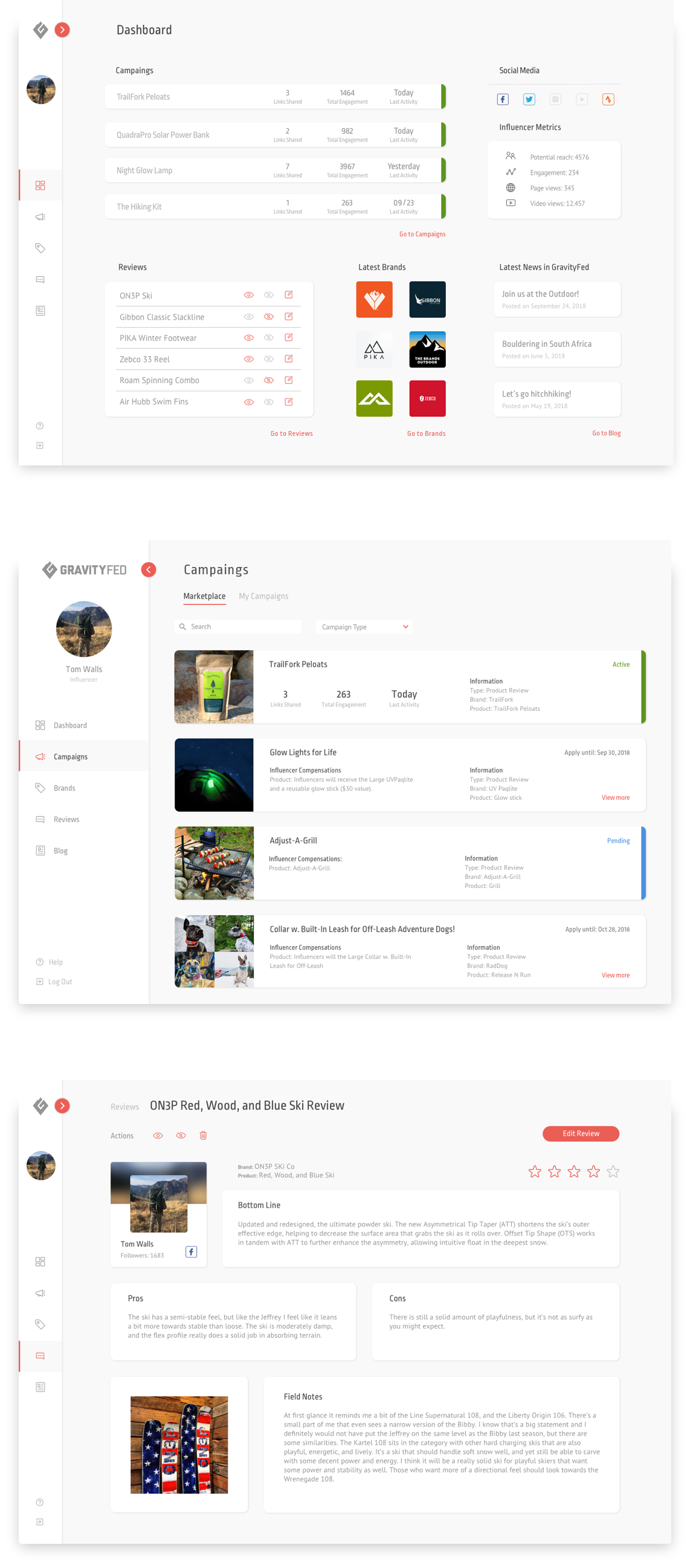 Influencer Dashboard