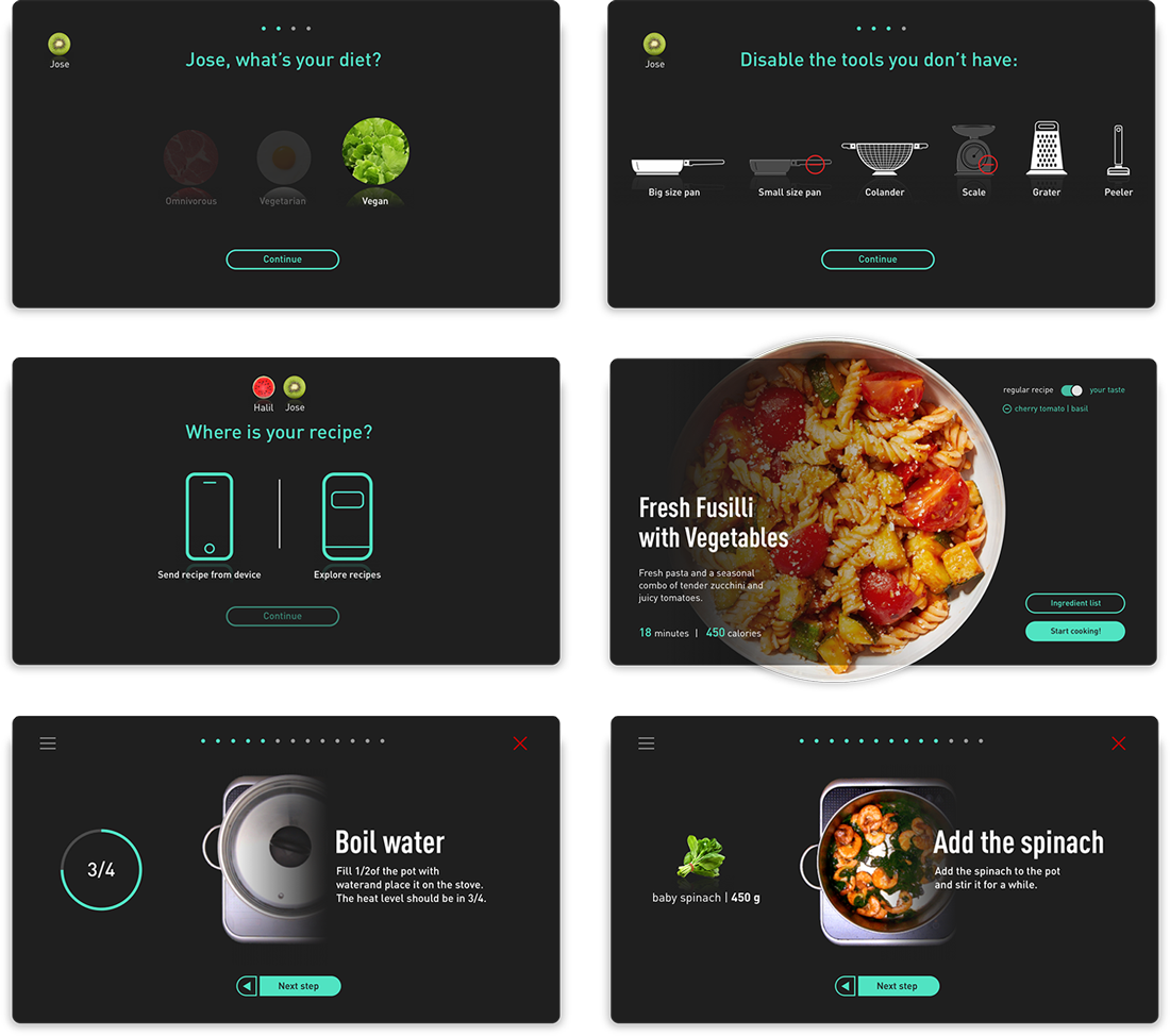 Final screens